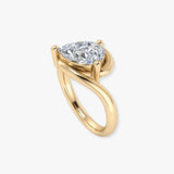 "Mystic" Solitaire 2 Carat Pear Shape Engagement Ring SSPS04