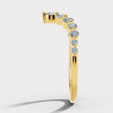 "Nile" 0.70ct Round Brilliant Cut Diamonds Shaped Eternity Ring ET23
