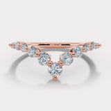 "Nile" 0.70ct Round Brilliant Cut Diamonds Shaped Eternity Ring ET23