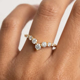 "Nile" 0.70ct Round Brilliant Cut Diamonds Shaped Eternity Ring ET23