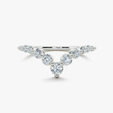 "Nile" 0.70ct Round Brilliant Cut Diamonds Shaped Eternity Ring ET23