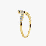"Nile" 0.70ct Round Brilliant Cut Diamonds Shaped Eternity Ring ET23 HEERA DIAMONDS