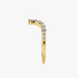 "Nile" 0.70ct Round Brilliant Cut Diamonds Shaped Eternity Ring ET23 HEERA DIAMONDS