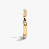 "Noemi" Twist Micro Set 0.10ct Diamond Eternity Ring ET68