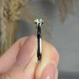 "Noraya" 1.5 Carat Round Cut Trilogy Lab Grown Diamond Engagement Ring HR1949 HEERA DIAMONDS