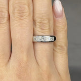 "Norique" 1.02 Carat Princess Cut Natural Diamond Half Eternity Ring MDR2684
