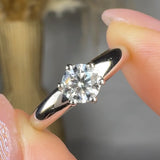 "Novessia" 0.55 Carat  Round Cut Natural Diamond Solitaire Engagement Ring MDR3644