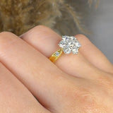 "Novessia" 1.14 Carat  Round Cut Natural Diamond Engagement Ring MDR3435