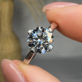 "Nyrelle" 1.5 Carat Round Cut Natural Solitaire Diamond Engagement Ring HLR560