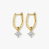 "Nysa" 0.50 CT Hoop Diamond Earrings