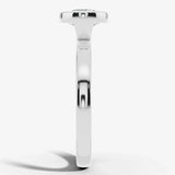 "Oliana" Round Cut 2 Carat Solitaire in Bezel Platinum Engagement Ring SSRB21 HEERA DIAMONDS