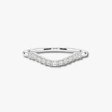 "Olivia" Micro Set Subtle Wave Shaped 0.20ct Diamond Eternity Ring ET52