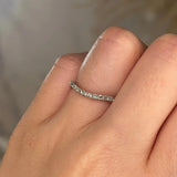 "Olivia" Pavé Subtle Wave Shaped Diamond Eternity Ring E52 - HEERA DIAMONDS