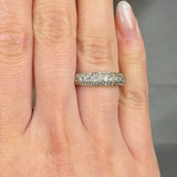 "Olyvette" 0.98 Carat Round Cut Natural Diamond Half Eternity Ring MDR2837