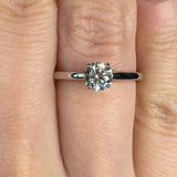 "Oraya" 0.54 Carat Round Cut Solitaire Natural Diamond Engagement Ring HM518 HEERA DIAMONDS