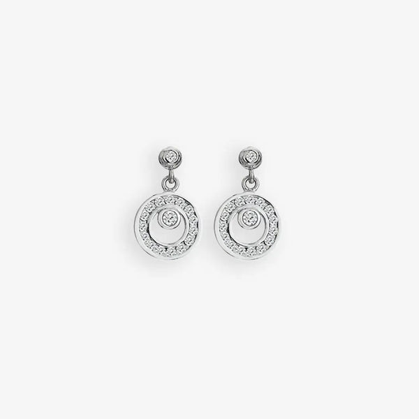 Orbit Drop Earrings Hot Diamonds
