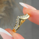 "Orelia" 0.30 Carat Round Cut Natural Diamond Half Eternity Ring MDR1459 HEERA DIAMONDS