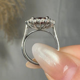 "Orien" Ruby 3.45 Carat Oval Cut Diamond Engagement Ring HR1396 HEERA DIAMONDS