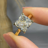 "Orin" 3.4 Carat Princess Cut Solitaire Lab Grown Diamond Engagement Ring HM1726 HEERA DIAMONDS