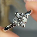"Orlaya" 0.5 Carat Round Cut Solitaire Natural Diamond Engagement Ring HR1944