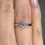 "Orlaya" 0.5 Carat Round Cut Solitaire Natural Diamond Engagement Ring HR1944