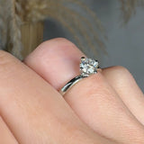 "Orlaya" 0.5 Carat Round Cut Solitaire Natural Diamond Engagement Ring HR1944