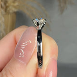 "Orlaya" 0.5 Carat Round Cut Solitaire Natural Diamond Engagement Ring HR1944