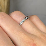 "Orlayae" 0.33 Carat Natural Diamond Half Eternity Ring MDR4487
