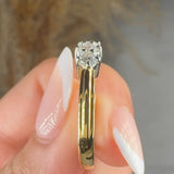 "Orlianae" 0.32 Carat Round Cut Natural Diamond Trilogy Engagement Ring MDR3579
