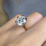 "Ormelle" 3 Carat Round Cut Solitaire Lab Grown Diamond Engagement Ring HLR483 HEERA DIAMONDS
