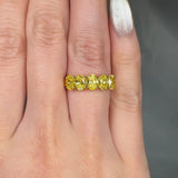 "Orv" Yellow 2.05 Carat Lab Grown Diamond Half Eternity Ring HLR570 HEERA DIAMONDS