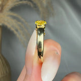 "Orv" Yellow 2.05 Carat Lab Grown Diamond Half Eternity Ring HLR570 HEERA DIAMONDS