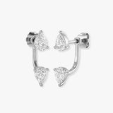PEAR CUT 0.86 CARAT DIAMOND CRAWLERS EARRINGS