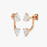 PEAR CUT 0.86 CARAT DIAMOND CRAWLERS EARRINGS