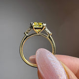 "Paloma" 2 Carat Emerald Cut Diamond Trilogy Engagement Ring HLM767 HEERA DIAMONDS