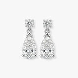 Pear Shape Diamond Drop Earrings EDPSD