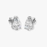 Pear Shape Diamond Stud Earrings - ESPS3BD