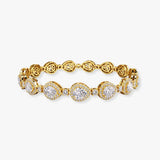 Pear Shape Halo 12 Carat Diamond Bracelet BRHAPS