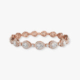 Pear Shape Halo 12 Carat Diamond Bracelet BRHAPS