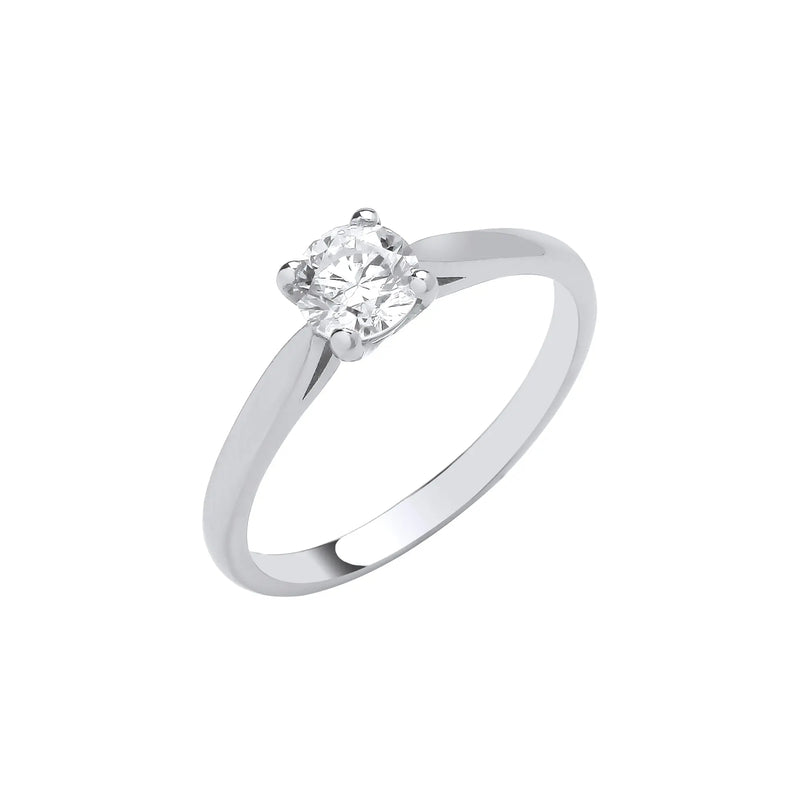 Platinum 0.50ct G/H-Si Diamond Engagement Ring Hanron Jewellery