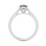"Poppy" Solitaire Oval Brilliant Cut Diamond Engagement Ring SSOC05 - HEERA DIAMONDS
