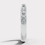 Princess Cut Diamond Channel Set Eternity Band Wedding Ring CPC