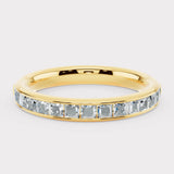 Princess Cut Diamond Channel Set Eternity Band Wedding Ring CPC