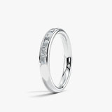 Princess Cut Diamond Channel Set Eternity Band Wedding Ring CPC