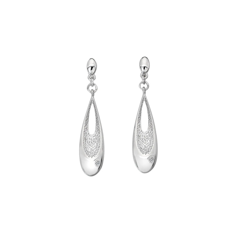 Quest Teardrop Earrings Hot Diamonds
