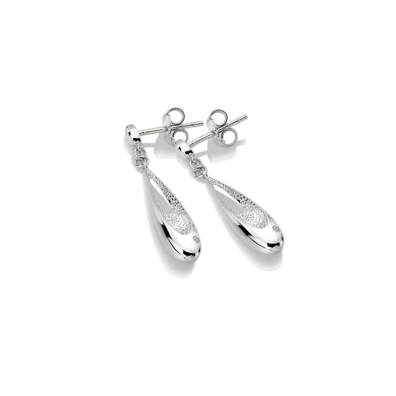 Quest Teardrop Earrings Hot Diamonds
