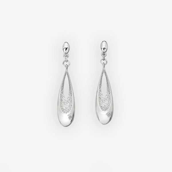 Quest Teardrop Earrings Hot Diamonds