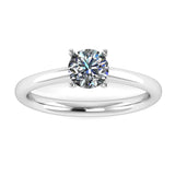 "Quinn" Solitaire Round Brilliant Cut Diamond Engagement Ring SSRB29 - HEERA DIAMONDS