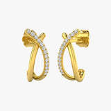 ROUND CUT 0.11 CARAT DIAMOND FANCY EARRING
