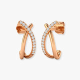ROUND CUT 0.11 CARAT DIAMOND FANCY EARRING